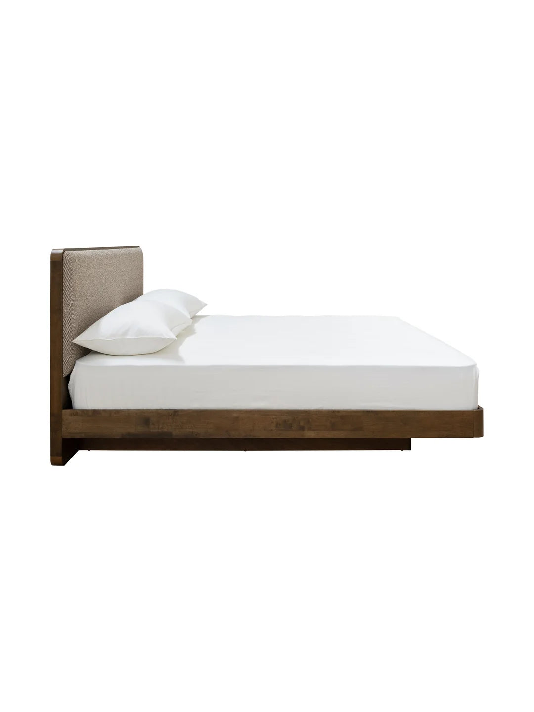 Abigail Floating Bed in Pristine Cafe au Lait