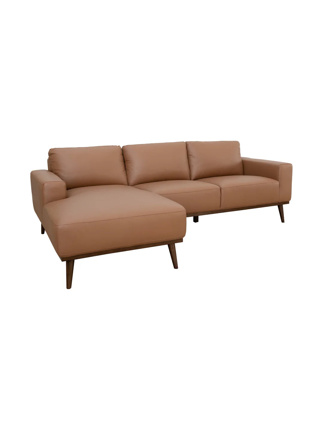 Enzo Chaise Sofa in Tan