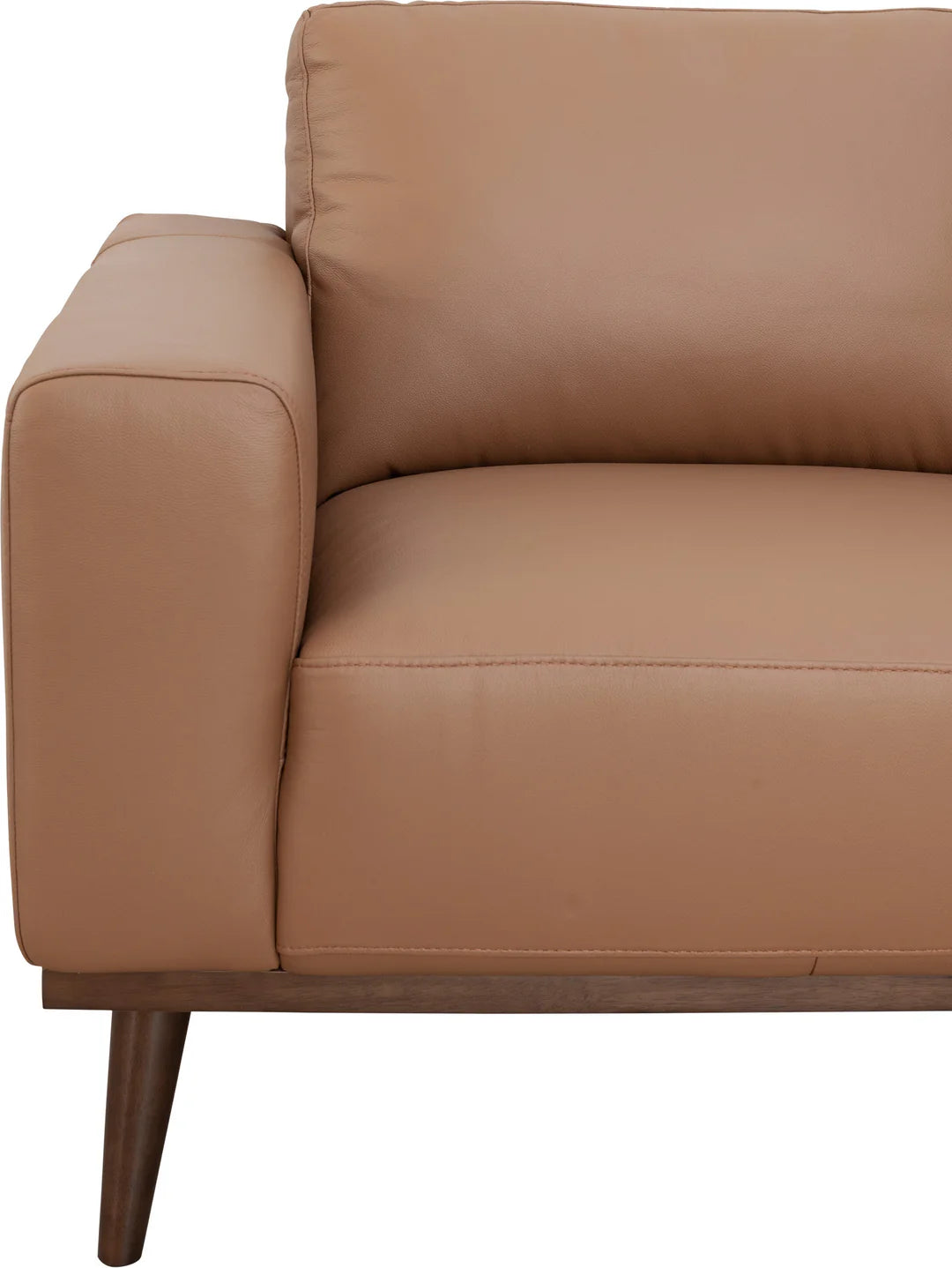 Enzo Chaise Sofa in Tan