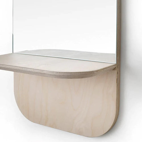 Birch Shelf Mirror Vertical