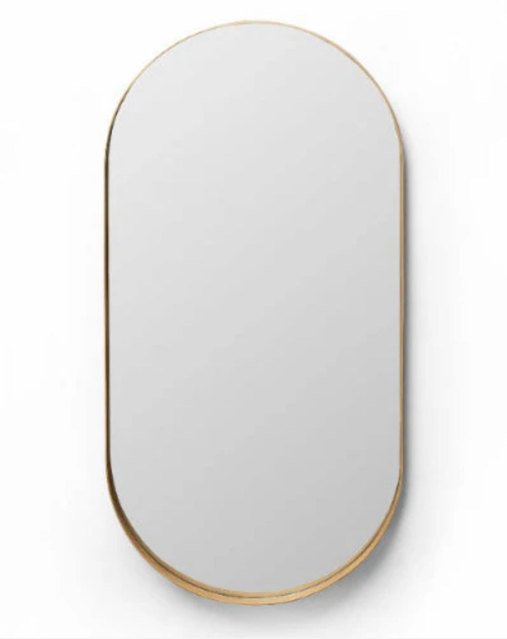 Pill Oak Mirror - Deep Frame