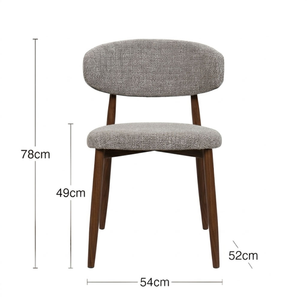 Lucien Dining Chair - Chocolate