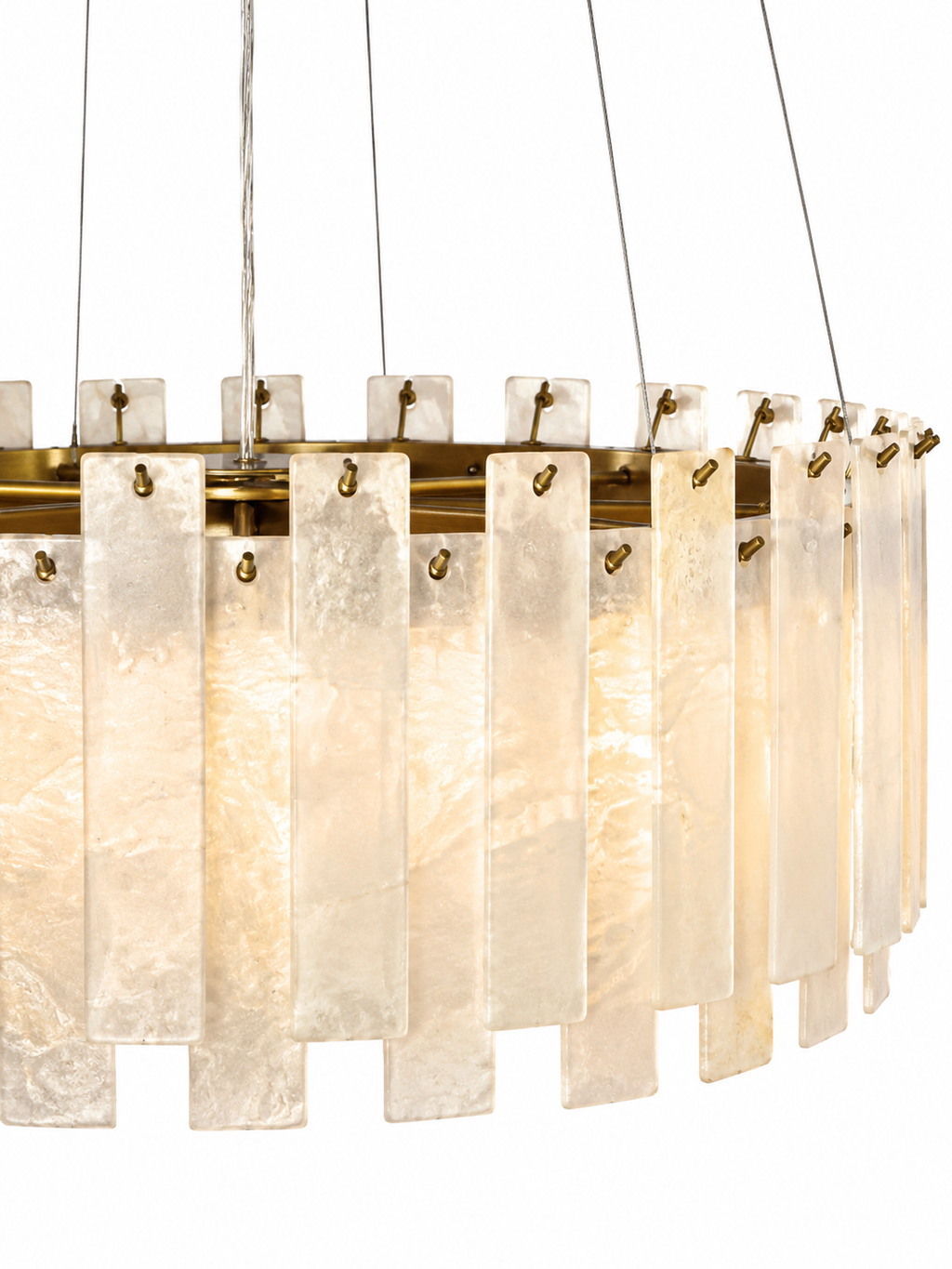 Alabaster Chandelier in Pure