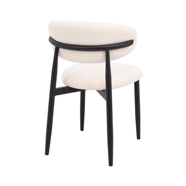 Lucien Dining Chair - White Linen