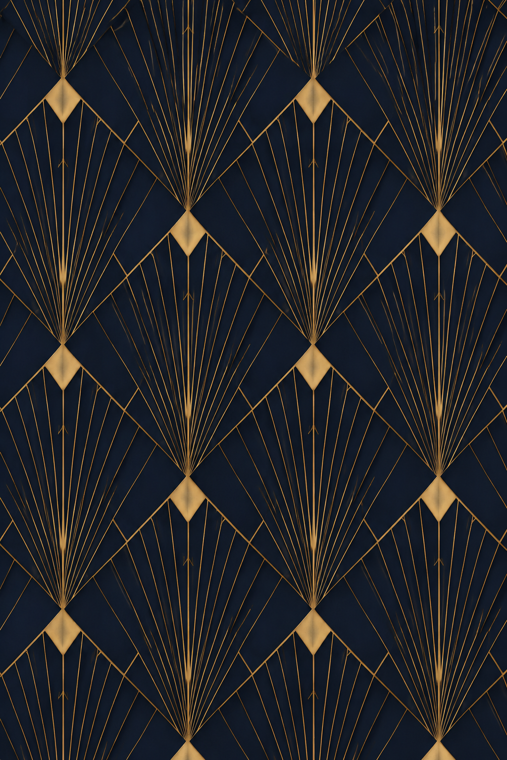 Wallpaper Radiance Royale in Sapphire Noir & Gilded Gold