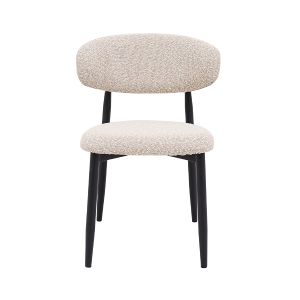 Lucien Dining Chair - Stone Cream Bouclé