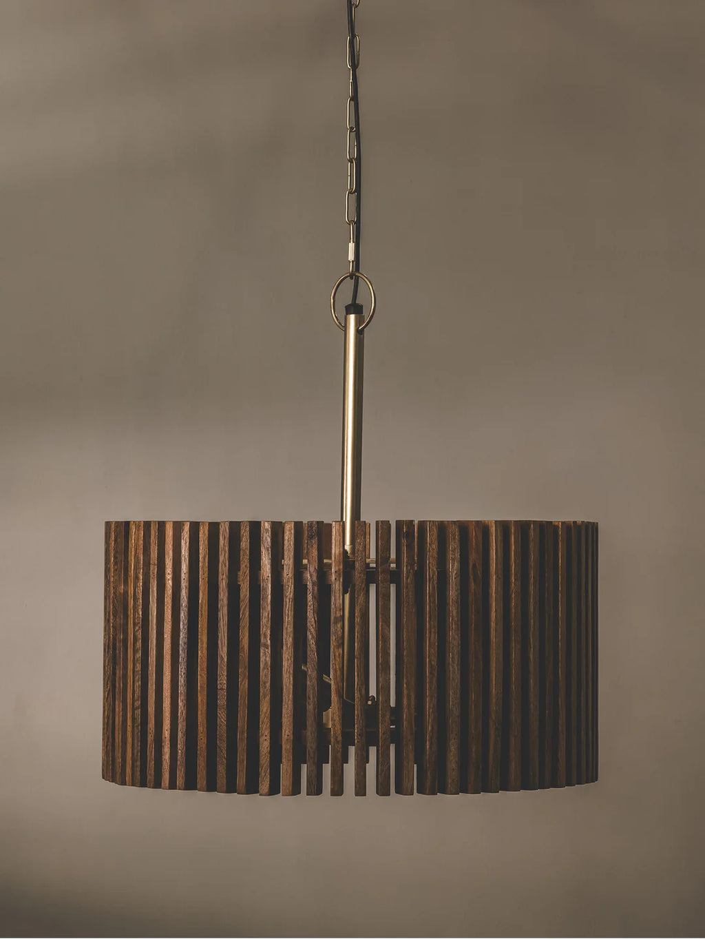 Pringle Wooden Pendant in Cinnamon