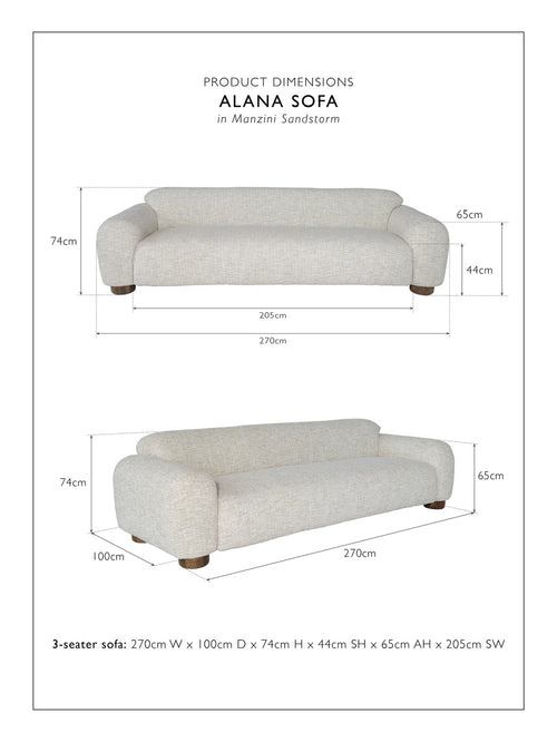 Alana Sofa 3-Seater