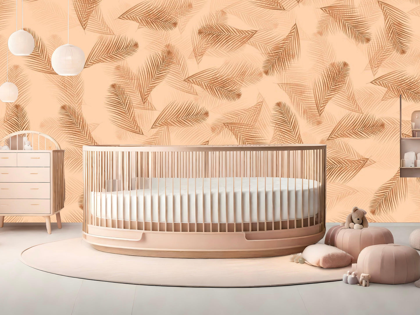 Wallpaper Coral Palm