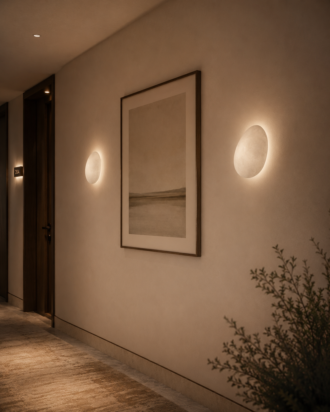 Selene Wall Light in Moonstone