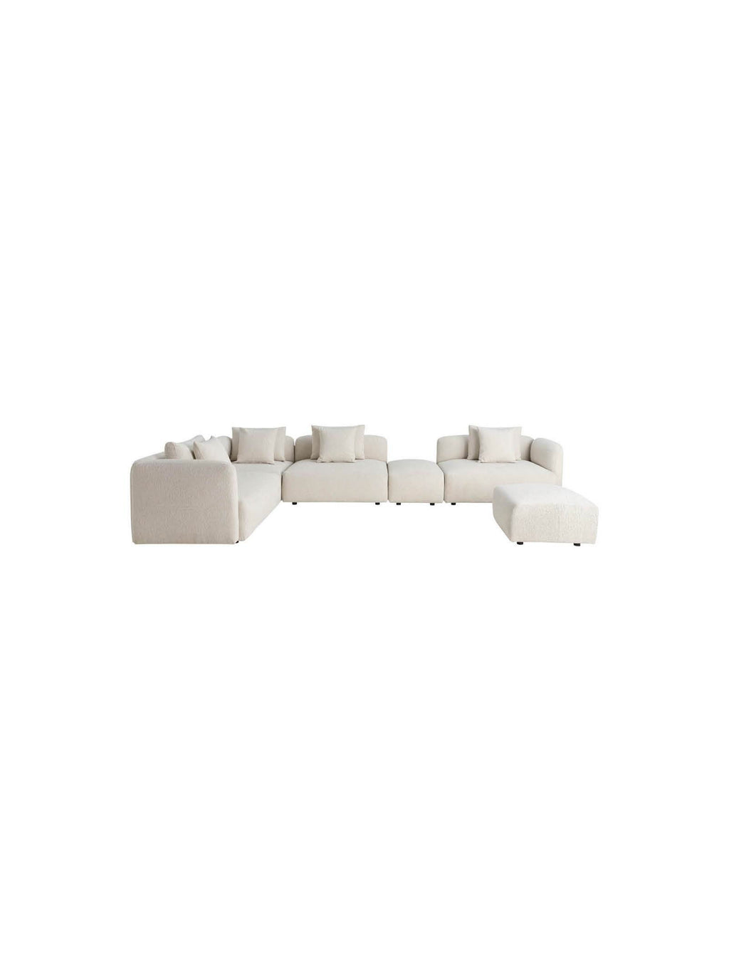 Aluna Modular Sofa Set in Cloud