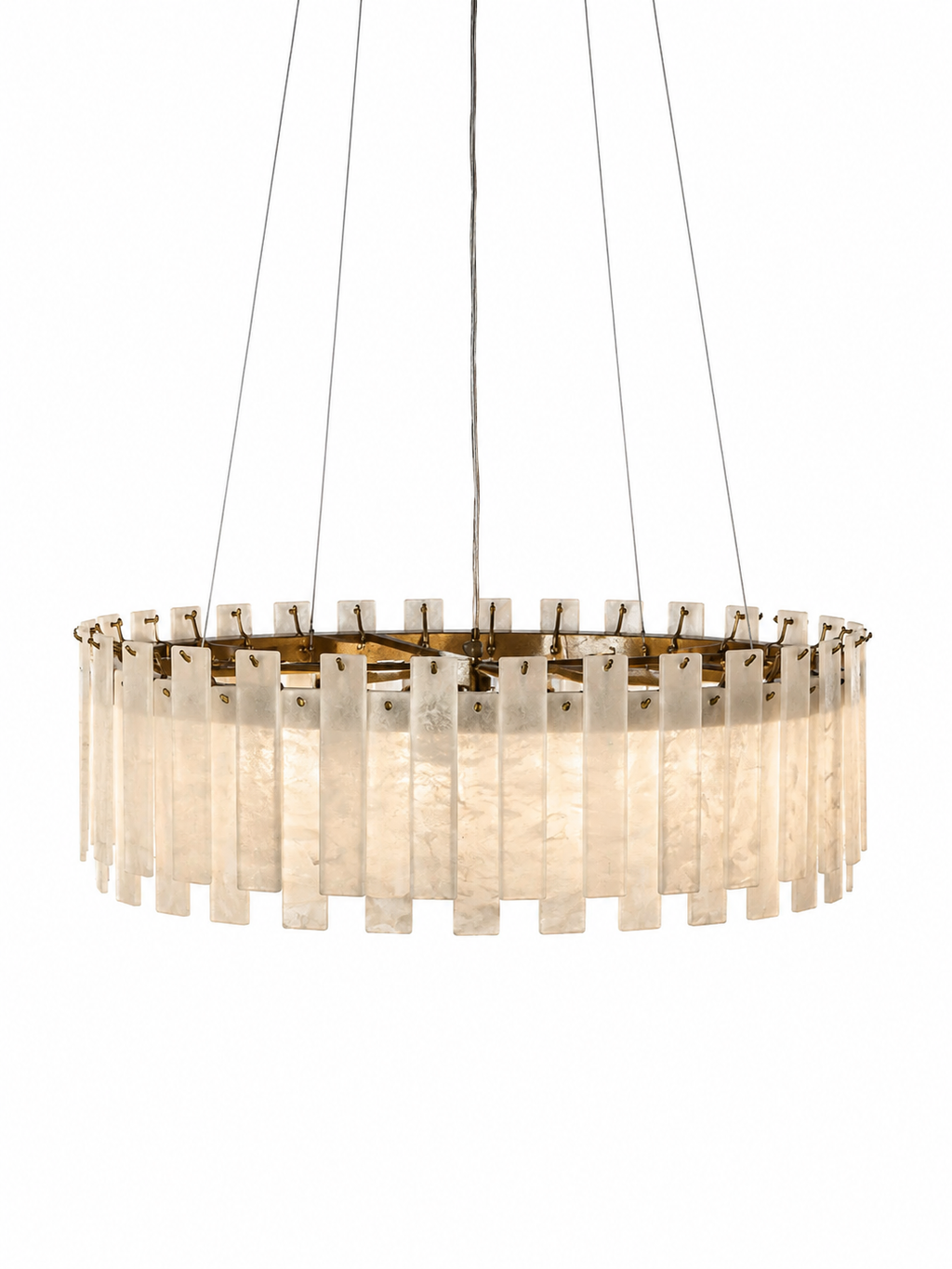 Alabaster Chandelier in Pure