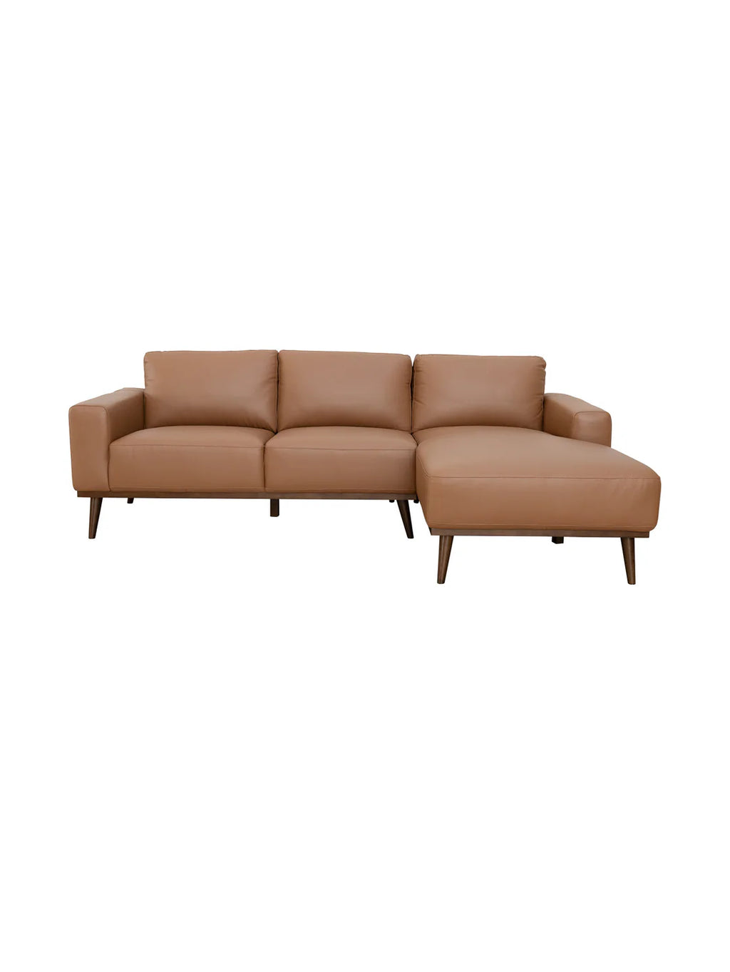 Enzo Chaise Sofa in Tan