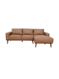 Enzo Chaise Sofa in Tan