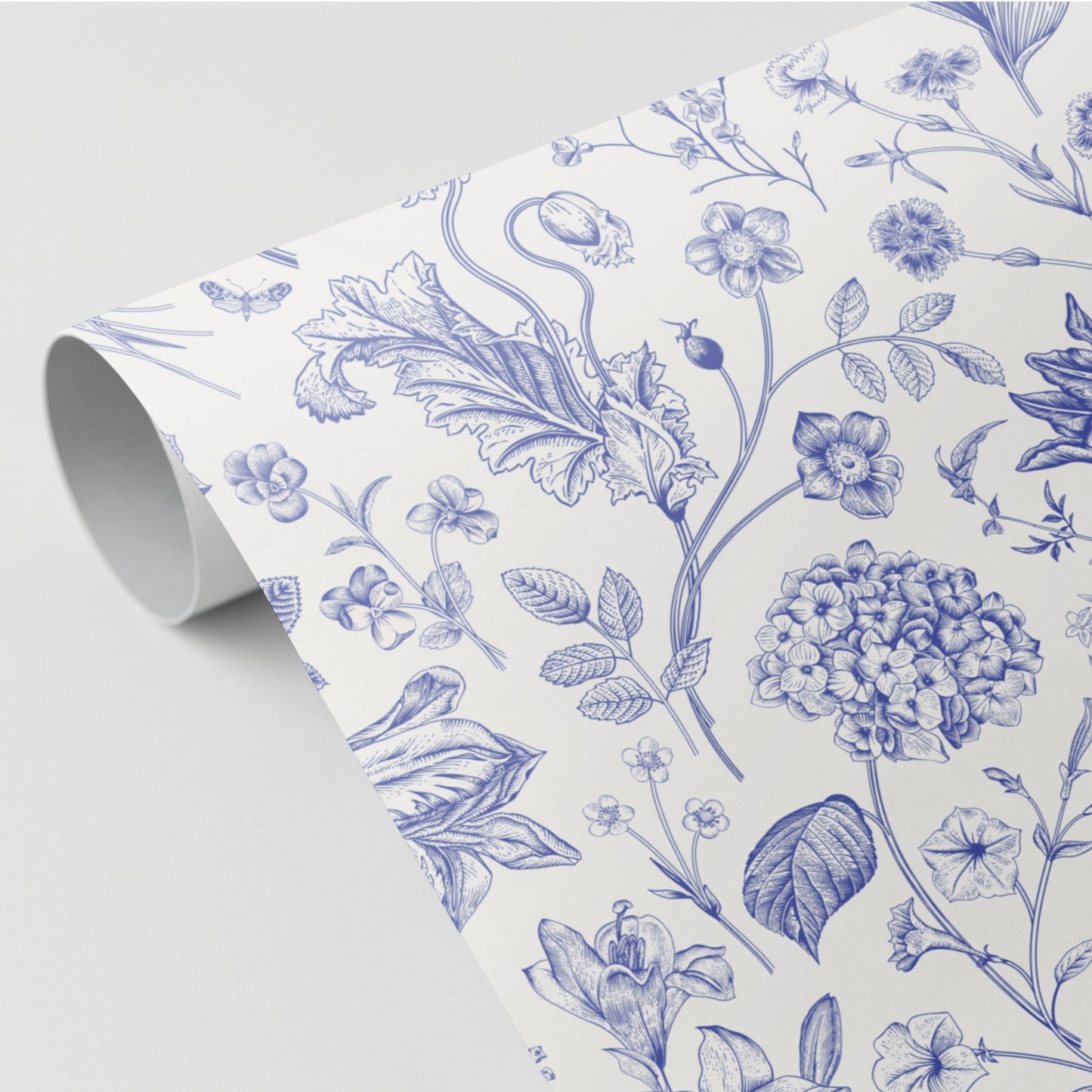 Panelled Wallpaper Spring Flowers