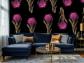 Wallpaper Purple Pin Cushions