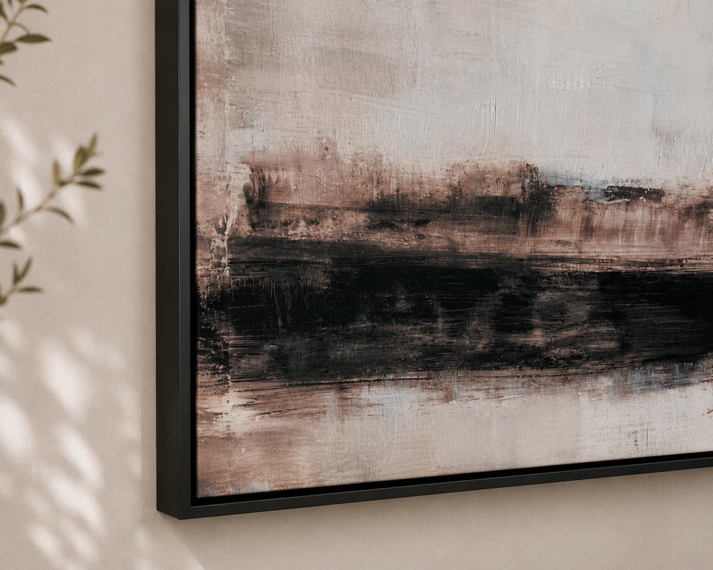Wall Art Shadow-line in Mocha Noir