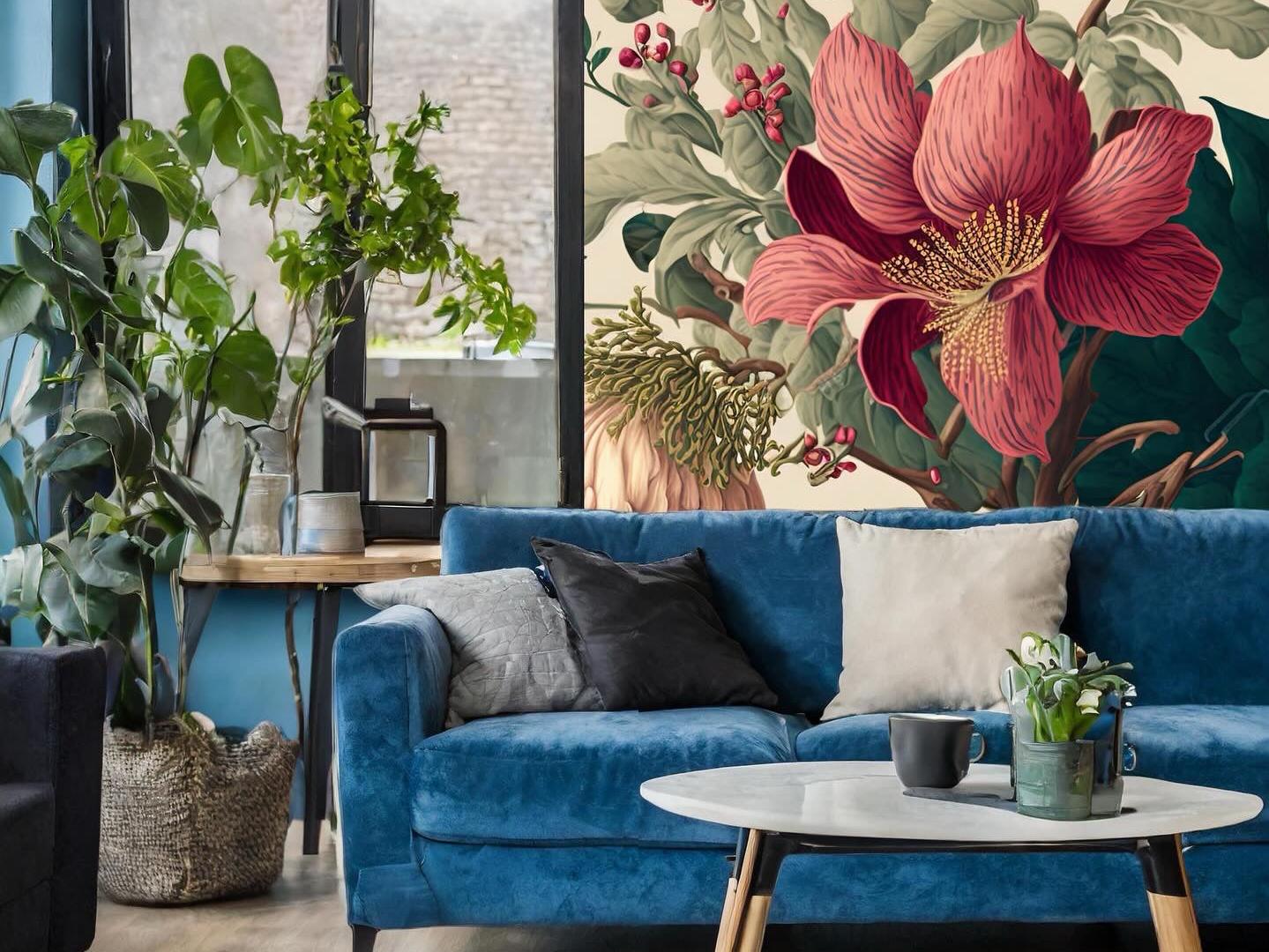 Wallpaper a Burst of Pink Blossom