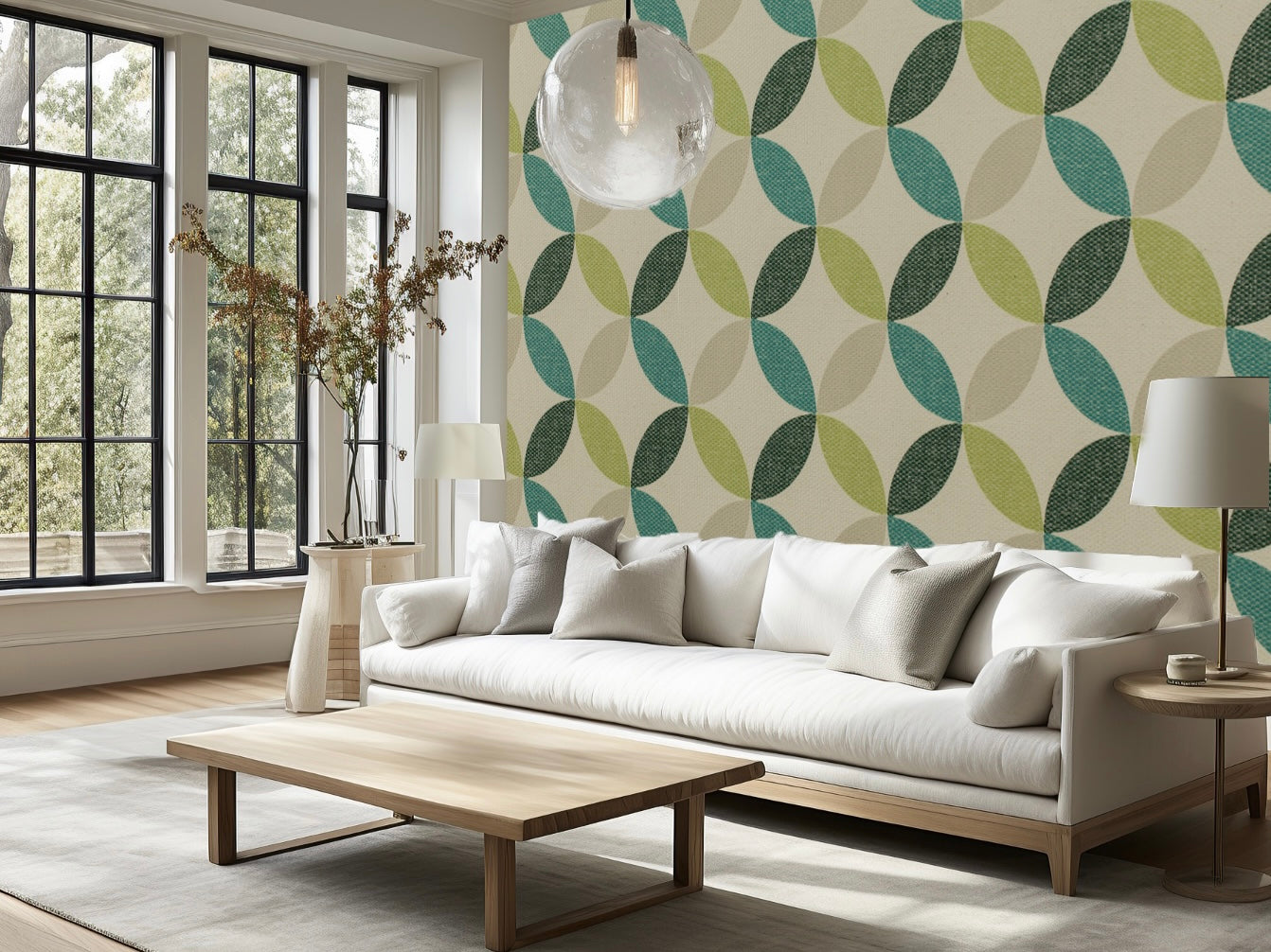 Wallpaper Olive Orbitals