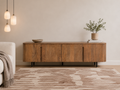 Brugge Wooden TV Console Media Unit in Nutmeg
