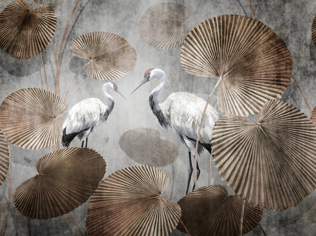 Wallpaper Gilded Crane