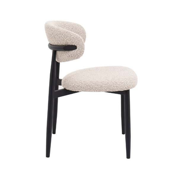 Lucien Dining Chair - Stone Cream Bouclé