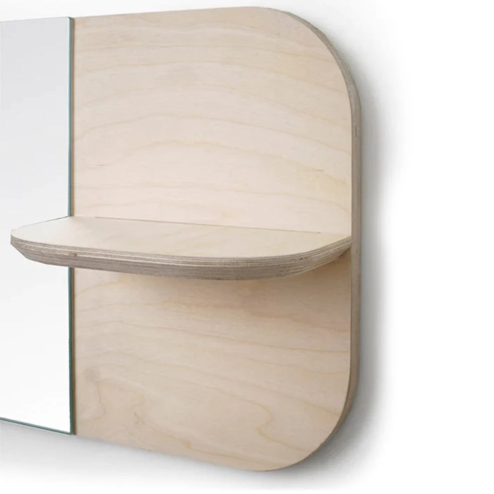 Birch Shelf Mirror