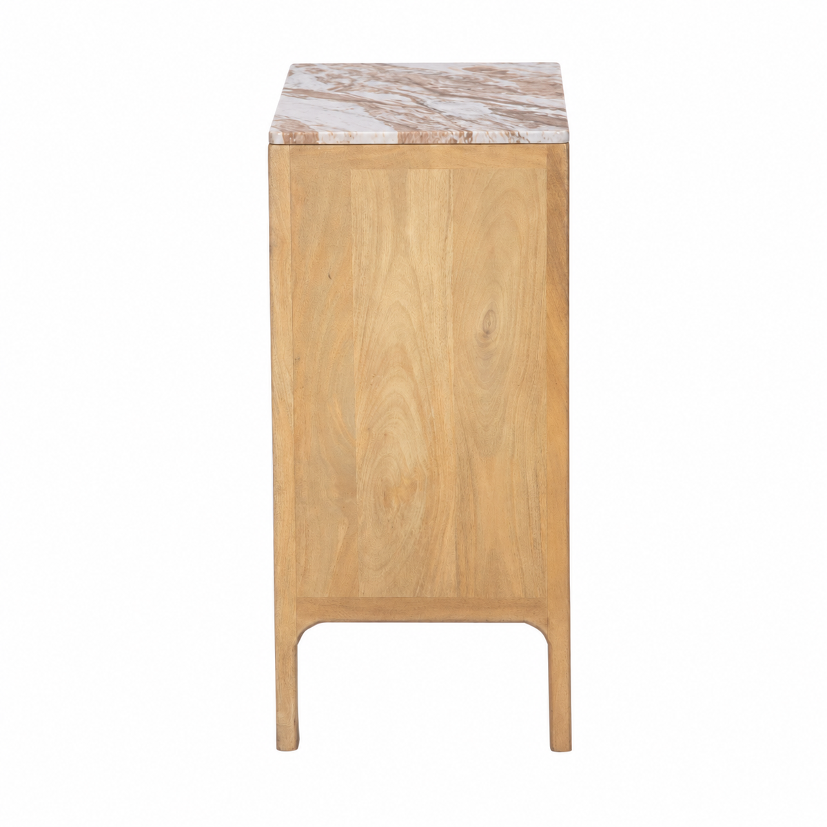 THE SOLENNE MARBLE-TOP NIGHTSTAND