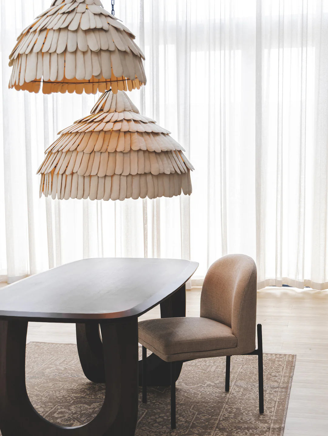 Ophelia Pendant in Bone