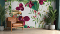Wallpaper Purple Foliage