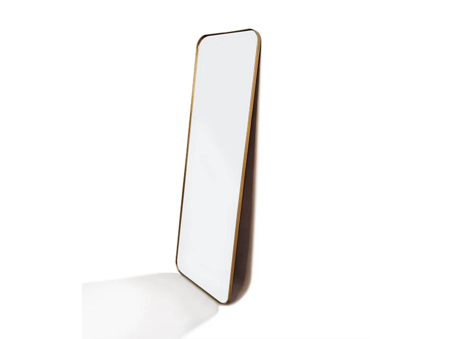 Siberia Full Length Rounded Rect Gold Mirror