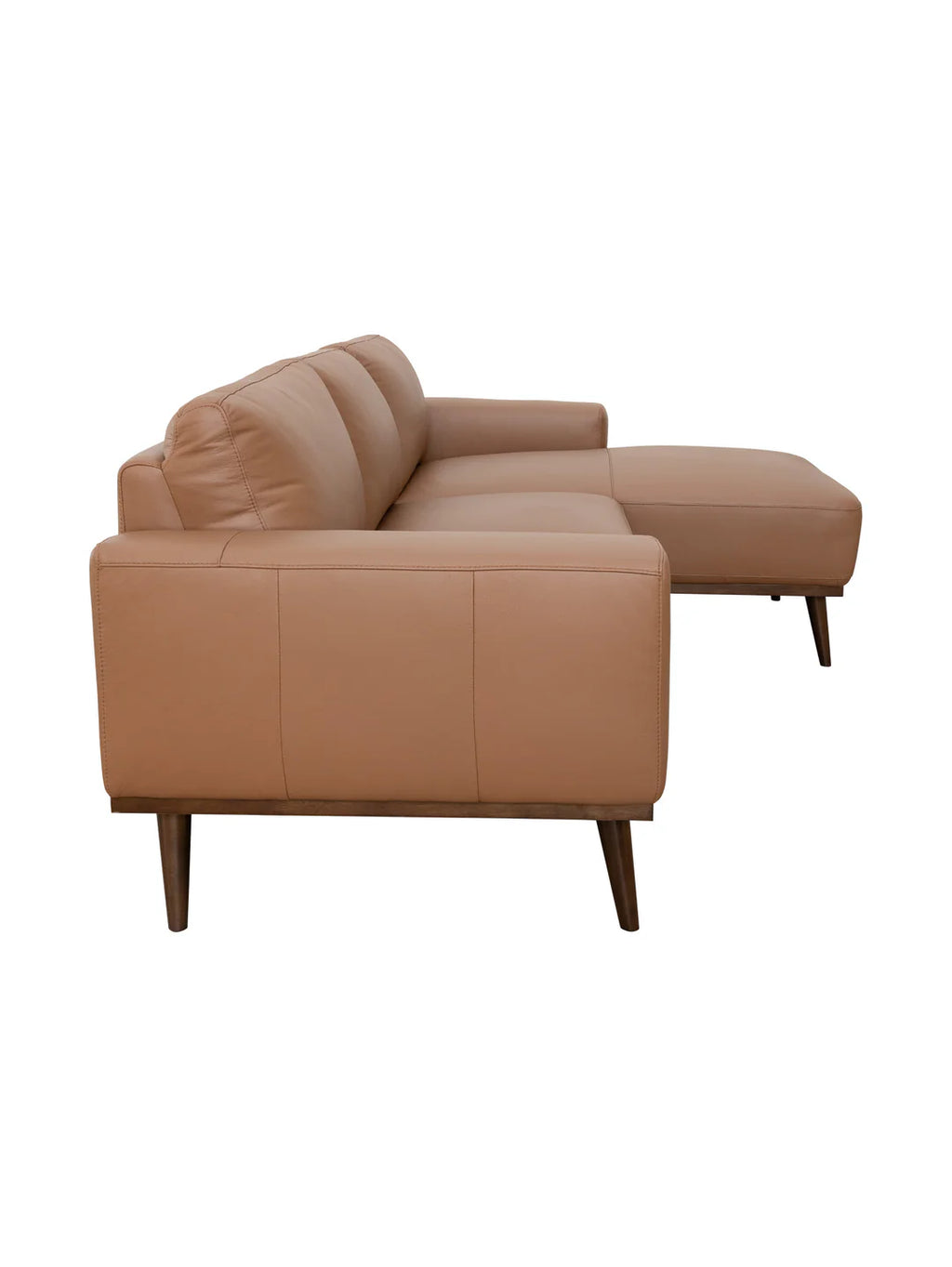 Enzo Chaise Sofa in Tan