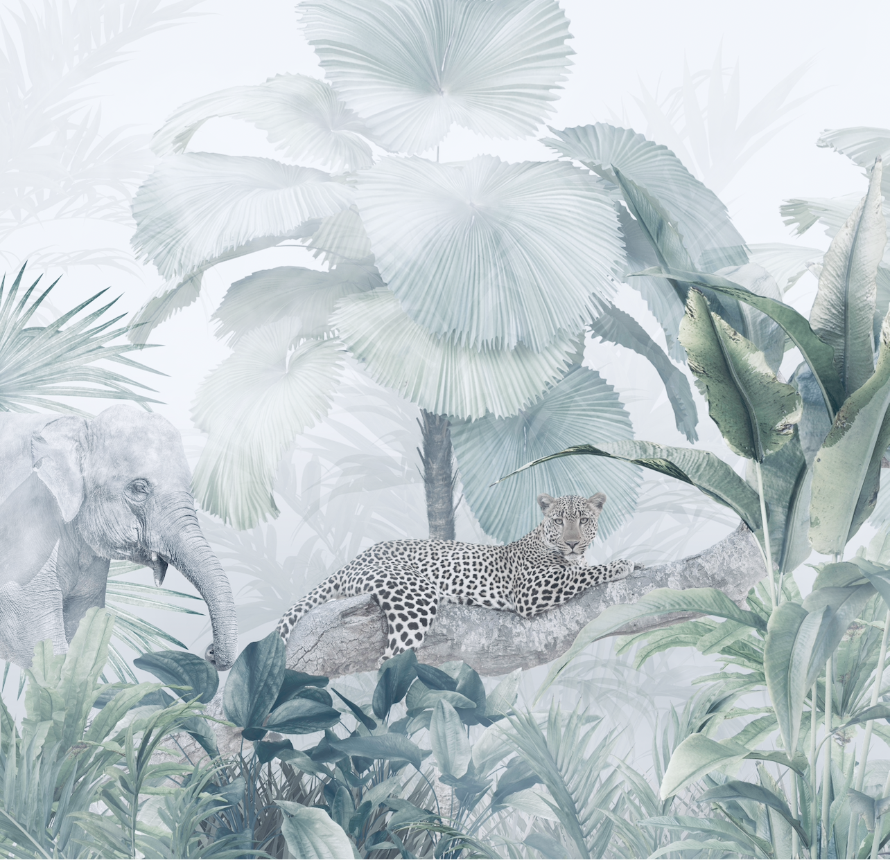 Wallpaper Leopard Lush