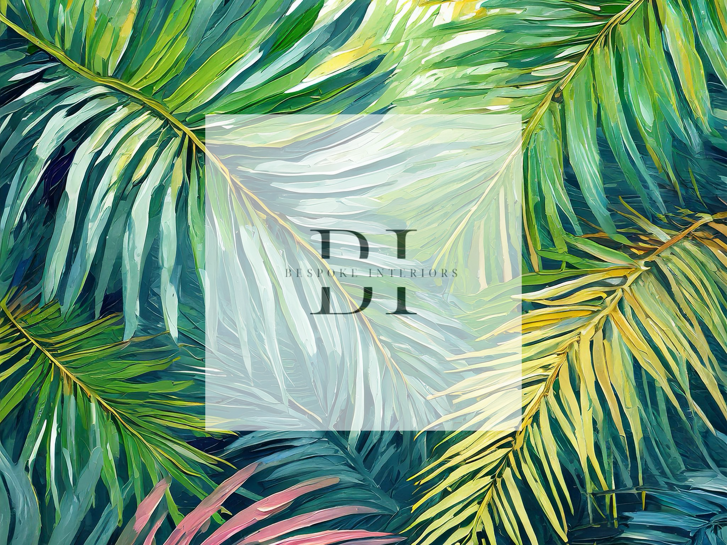 Wallpaper Rainbow Palm