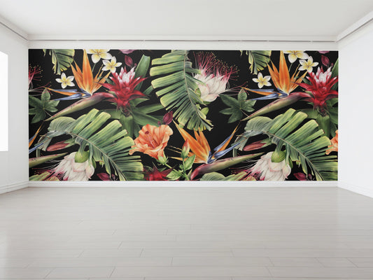 Wallpaper Red Tropical