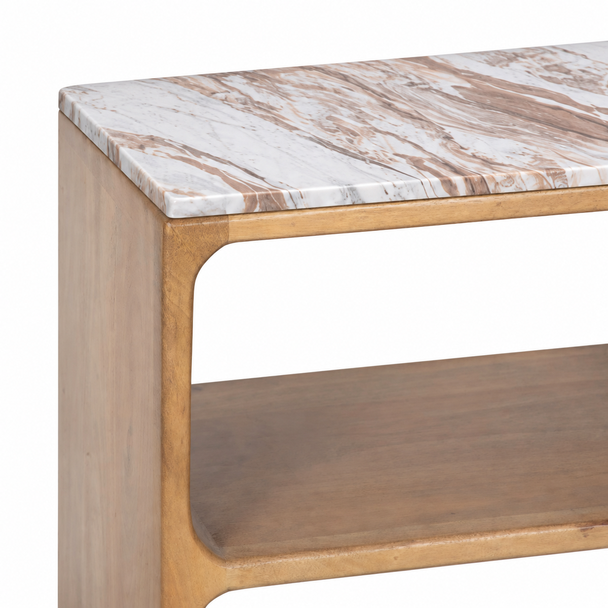 THE SOLENNE MARBLE-TOP NIGHTSTAND
