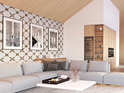 Wallpaper Floral Mosaic