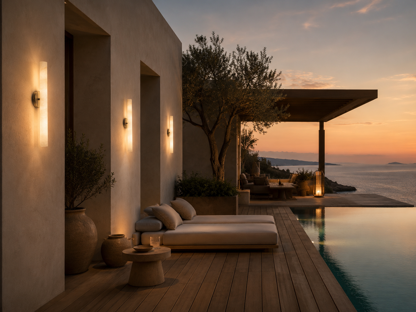 Perseus Wall Light in Glow Shaft