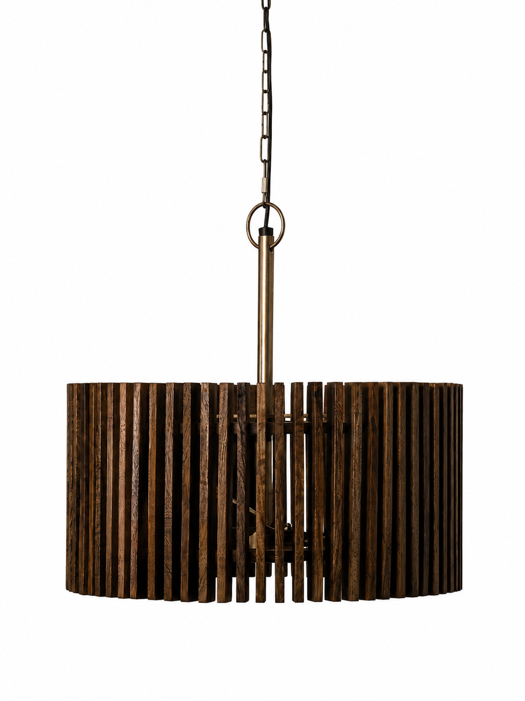 Pringle Wooden Pendant in Cinnamon
