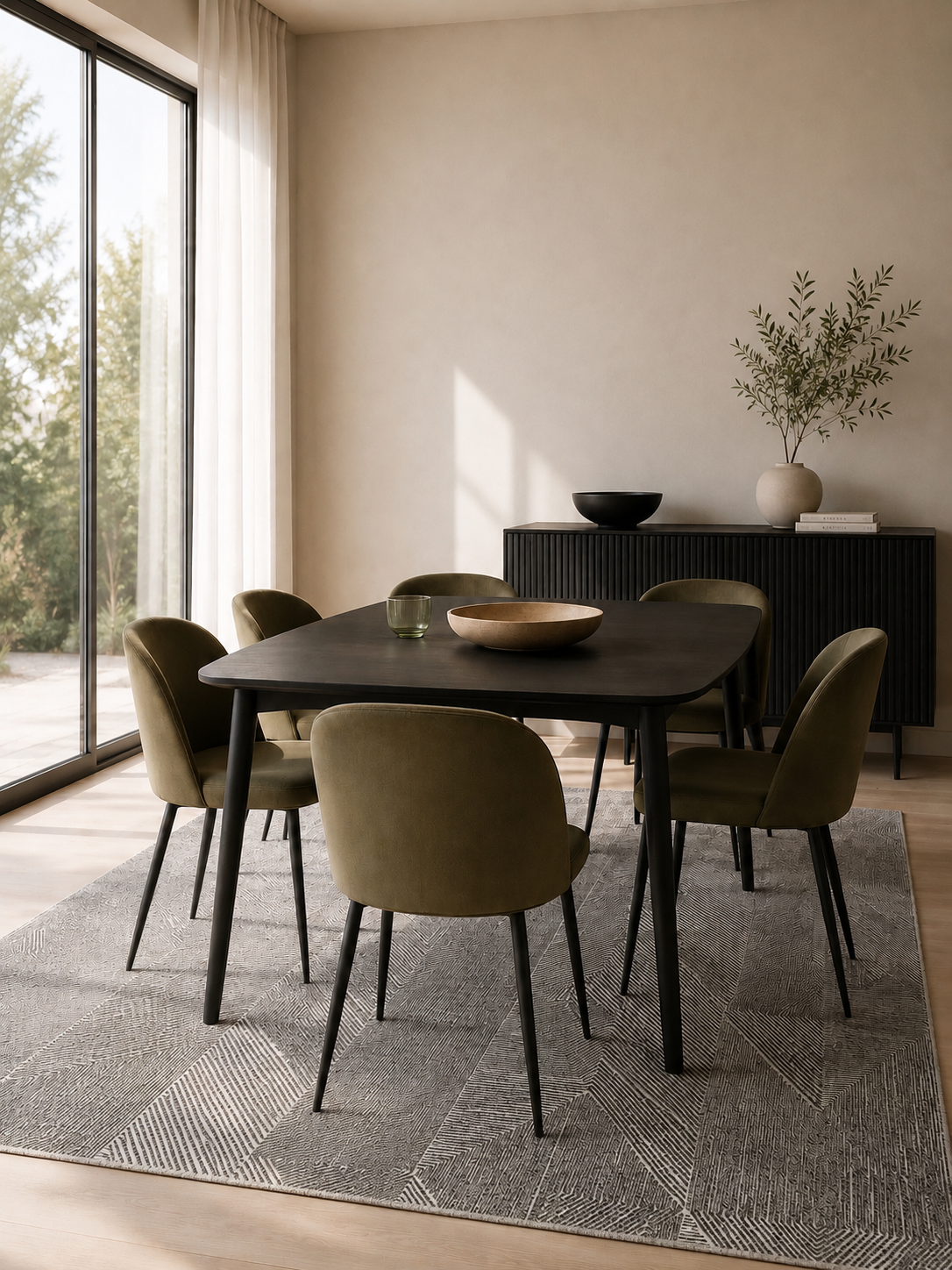 Facet Rug in Pumice