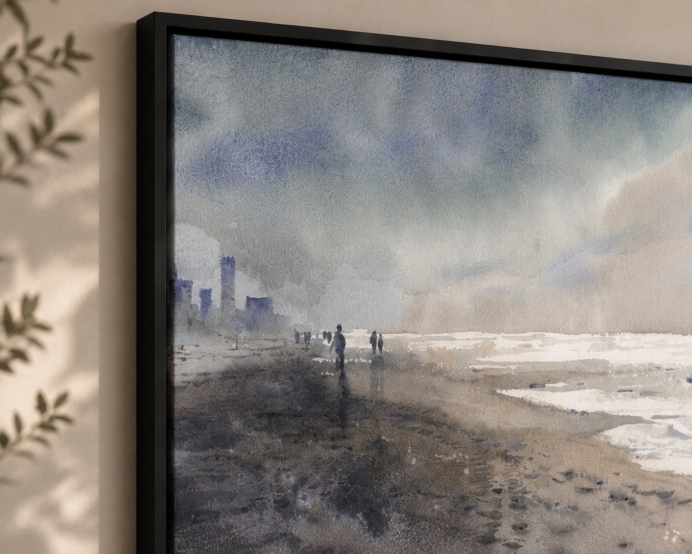 Wall Art Salt & Silence in Coastal Taupe