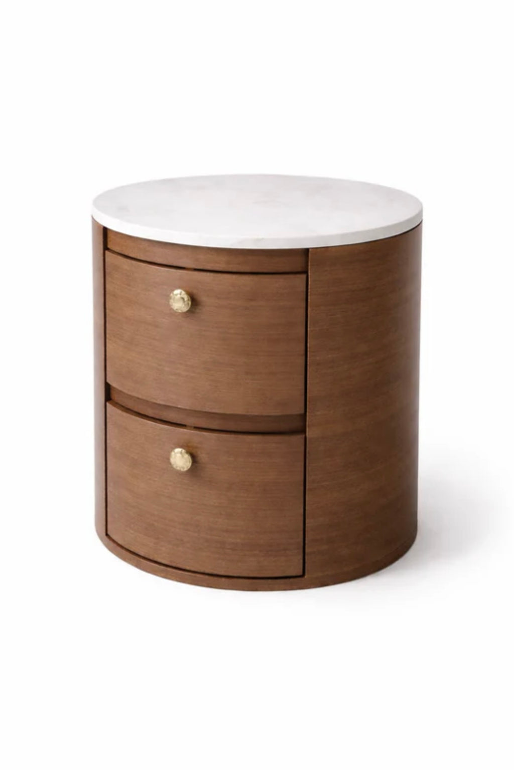 Luna Marble-Top Bedside Table