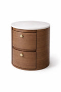 Luna Marble-Top Bedside Table