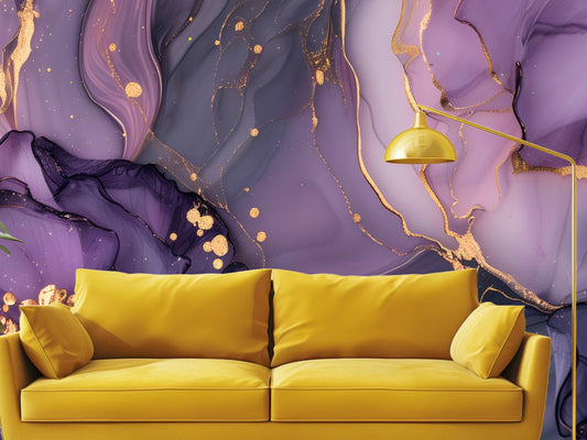 Wallpaper Violet Cyan