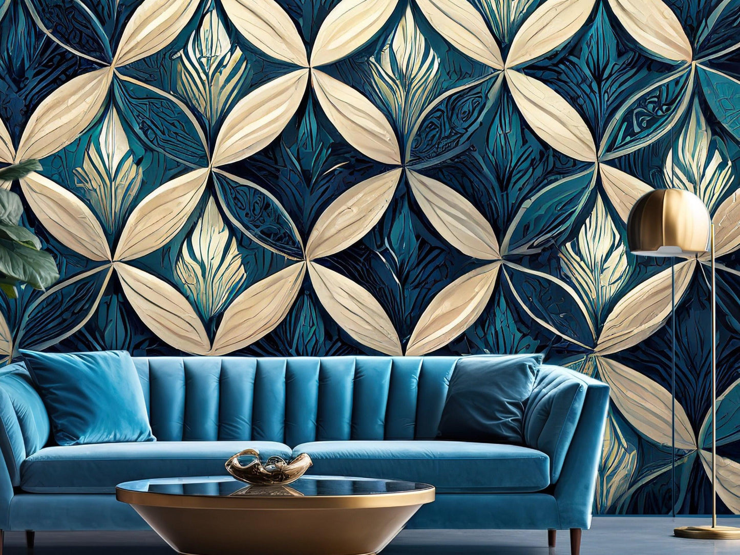 Wallpaper Moroccan Crystal Flower