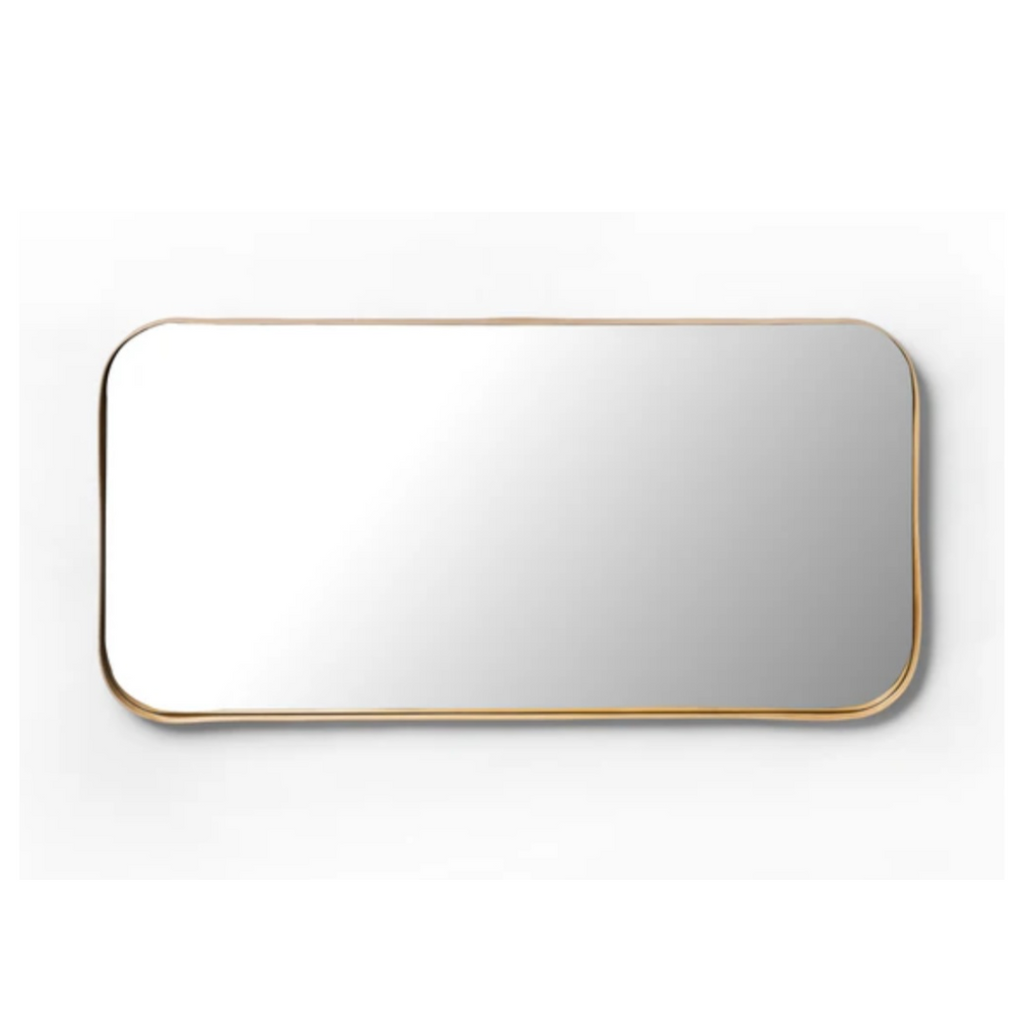Rounded Rect Oak Mirror - Deep Frame