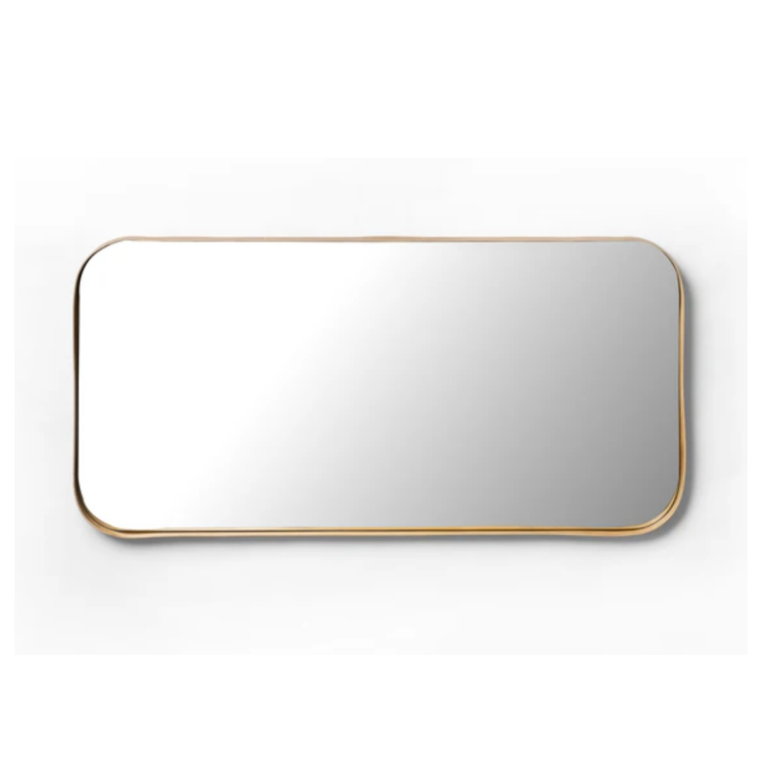 Rounded Rect Oak Mirror - Deep Frame