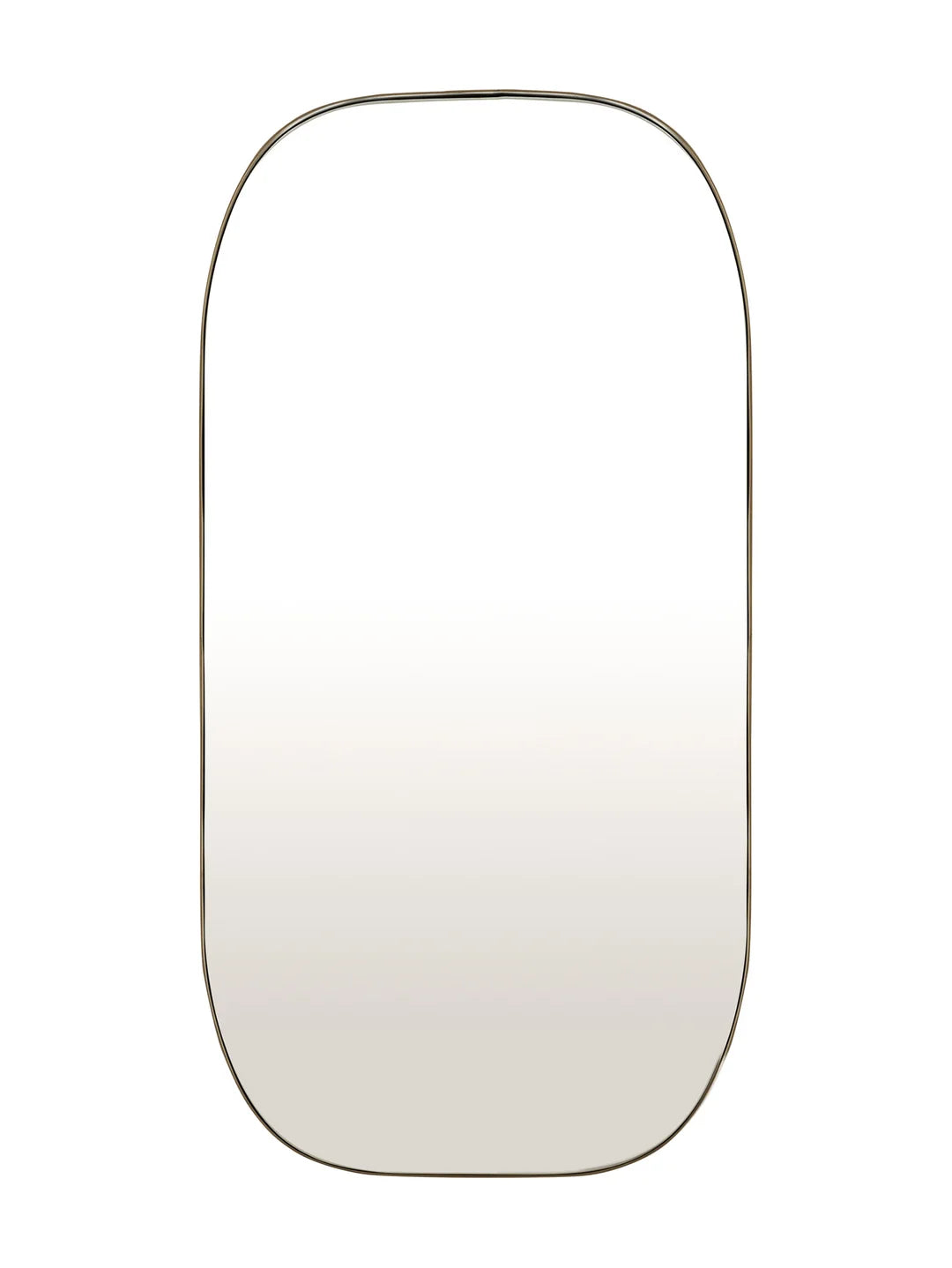 Levico Mirror L in Antique Brass
