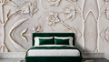 Wallpaper vintage stone floral