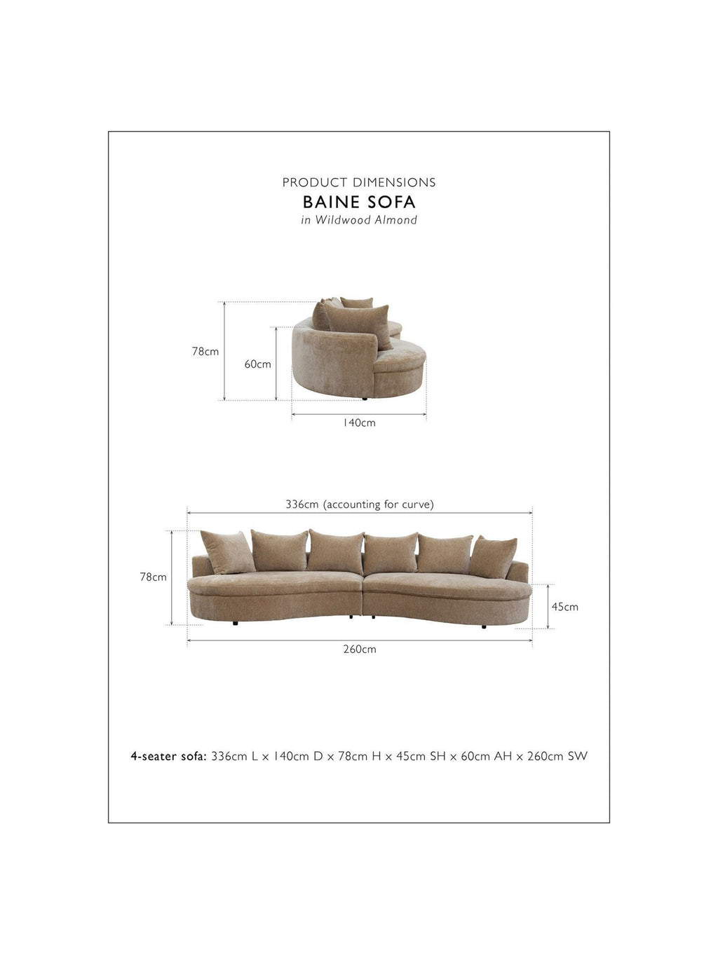 Baine Sofa (4-Seater)